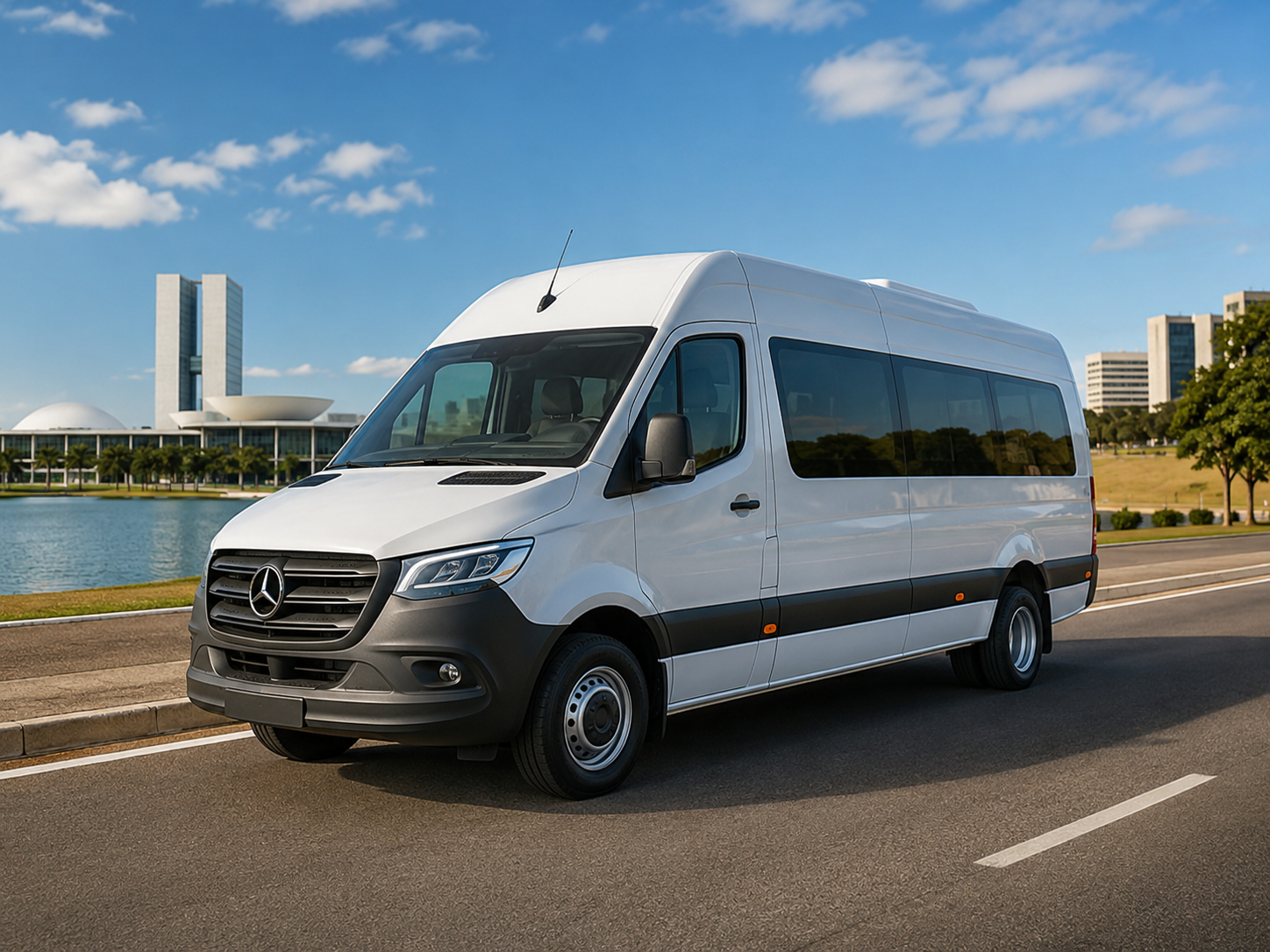 Van para viagem da BSB Vans em Brasília